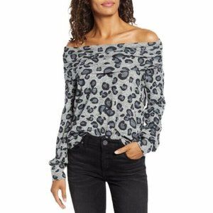 Gibson Cowl Neck Sweatshirt Off Shoulder Sweater